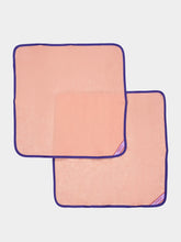 La DoubleJ Set Of 2 Pink Rainbow Large Napkins
