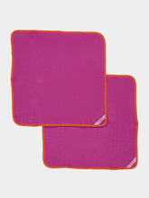 La DoubleJ Set Of 2 Pink Rainbow Large Napkins