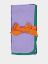 La DoubleJ Set Of 2 Large Blue Napkins