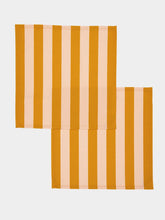 La DoubleJ Contrada Orange in Panama Large Napkins Set of 2