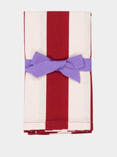 La DoubleJ Contrada Bordeaux in Panama Large Napkins Set of 2