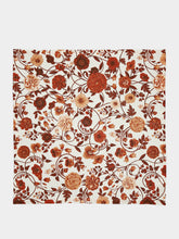 La DoubleJ Botticelli Red Floral Linen Napkins Set of 2
