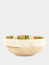 Madam Stoltz Hand-Painted Earthenware Off-White Bowl