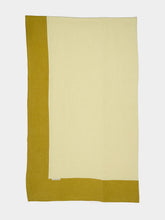 Borgo Delle Tovaglie Bauhaus Linen Tablecloth in Mustard and Ivory