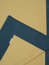 Borgo Delle Tovaglie Yellow and Deep Blue Linen Tablecloth