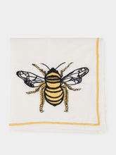 Les Ottomans Embroidered Bee Napkin