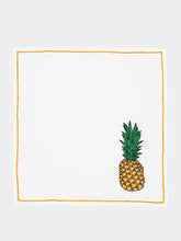 Les Ottomans Embroidered Pineapple Napkin