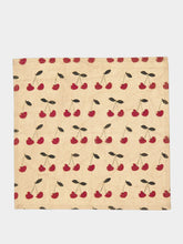 Les Ottomans Cotton Napkin with Cherry Print