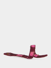 Coro Cora Burgundy Snake Iraca Napkin Ring