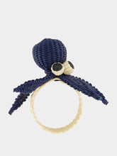 Coro Cora Navy Octopus Napkin Ring