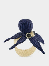 Coro Cora Navy Octopus Napkin Ring