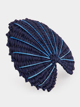 Coro Cora Navy Shell Napkin Ring