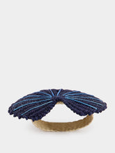 Coro Cora Navy Shell Napkin Ring