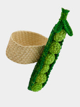 Coro Cora Green Toquilla Palm Peas Napkin Ring