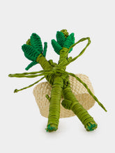 Coro Cora Dark Green Toquilla Palm Asparagus Napkin Ring
