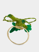 Coro Cora Dark Green Toquilla Palm Asparagus Napkin Ring