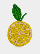 Coro Cora Yellow Toquilla Palm Lemon Slice Napkin Ring