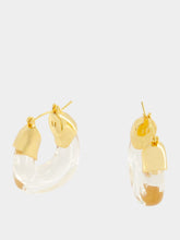 Lizzie Fortunato Mini Organic Hoops in Clear