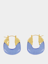 Lizzie Fortunato Blue Mini Organic Hoop Earrings