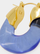 Lizzie Fortunato Blue Mini Organic Hoop Earrings