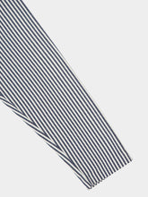 Paula Nymphaea Navy Hand-Woven Blazer with Embroidery