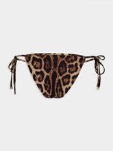 Dolce & Gabbana Leopard-Print String Bikini Bottoms