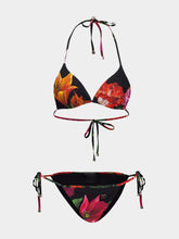 Dolce & Gabbana Floral Print Triangle Bikini