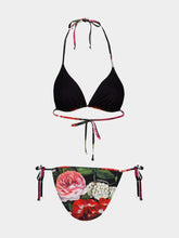 Dolce & Gabbana Floral Print Triangle Bikini