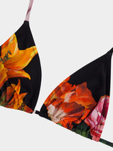Dolce & Gabbana Floral Print Triangle Bikini