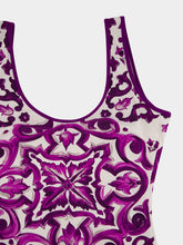 Dolce & Gabbana Majolica-Print One-Piece Swimsuit