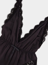 Dolce & Gabbana Black Lace Satin Bodysuit