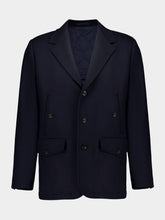 Boglioli Dark Blue Virgin Wool Jacket