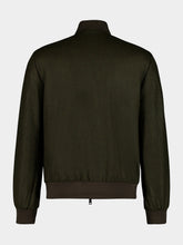 Boglioli Dark Green Wool Bomber Jacket