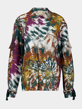 Paula Ocotillo Printed Hand Beaded Embellished Linen Overshirt