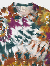 Paula Ocotillo Printed Hand Beaded Embellished Linen Overshirt