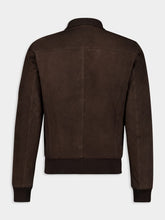 Boglioli Zipped Leather Bomber Jacket