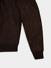 Boglioli Zipped Leather Bomber Jacket