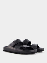 Officine Creative Agorà Black Leather Slides