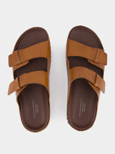 Officine Creative Agorà Brown Leather Slides