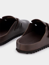 Officine Creative Agorà Dark Brown Leather Slides