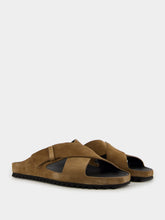 Officine Creative Brown Suede Agorà 011 Sandals