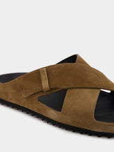 Officine Creative Brown Suede Agorà 011 Sandals