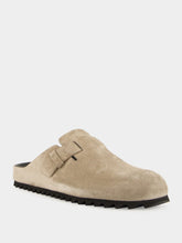 Officine Creative Grey Suede Agorà 012 Mule Sandals