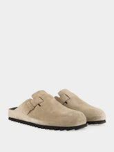 Officine Creative Grey Suede Agorà 012 Mule Sandals