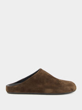 Officine Creative Babouche 001 Brown Suede Mule Sandals