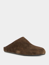 Officine Creative Babouche 001 Brown Suede Mule Sandals