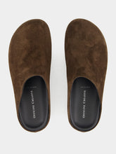 Officine Creative Babouche 001 Brown Suede Mule Sandals