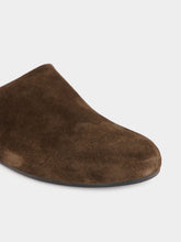 Officine Creative Babouche 001 Brown Suede Mule Sandals