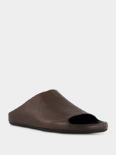 Officine Creative Babouche 002 Brown Leather Mule Sandals