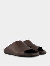 Officine Creative Babouche 002 Brown Leather Mule Sandals